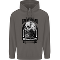 Great Beard Comes Great Responsibility Skull Mens 80% Cotton Hoodie Charcoal