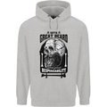 Great Beard Comes Great Responsibility Skull Mens 80% Cotton Hoodie Sports Grey