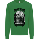 Great Beard Comes Great Responsibility Skull Mens Sweatshirt Jumper Irish Green