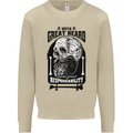 Great Beard Comes Great Responsibility Skull Mens Sweatshirt Jumper Sand