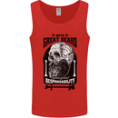 Great Beard Comes Great Responsibility Skull Mens Vest Tank Top Red