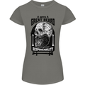 Great Beard Comes Great Responsibility Skull Womens Petite Cut T-Shirt Charcoal