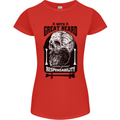 Great Beard Comes Great Responsibility Skull Womens Petite Cut T-Shirt Red