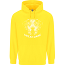 Great Dane Dog Childrens Kids Hoodie Yellow