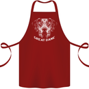 Great Dane Dog Cotton Apron 100% Organic Maroon