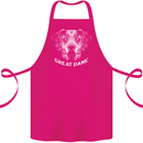 Great Dane Dog Cotton Apron 100% Organic Pink