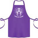 Great Dane Dog Cotton Apron 100% Organic Purple