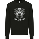 Great Dane Dog Kids Sweatshirt Jumper Black