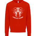 Great Dane Dog Kids Sweatshirt Jumper Bright Red