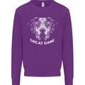 Great Dane Dog Kids Sweatshirt Jumper Purple