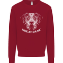 Great Dane Dog Kids Sweatshirt Jumper Red