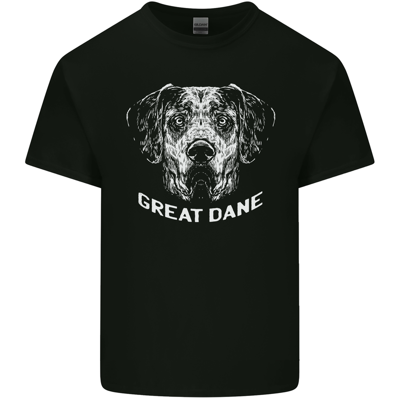 Great Dane Dog Kids T-Shirt Childrens Black