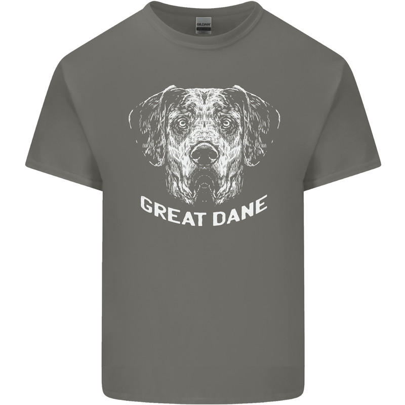 Great Dane Dog Kids T-Shirt Childrens Charcoal