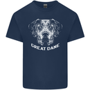 Great Dane Dog Kids T-Shirt Childrens Navy Blue