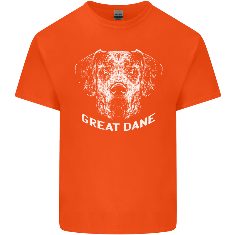 Great Dane Dog Kids T-Shirt Childrens Orange