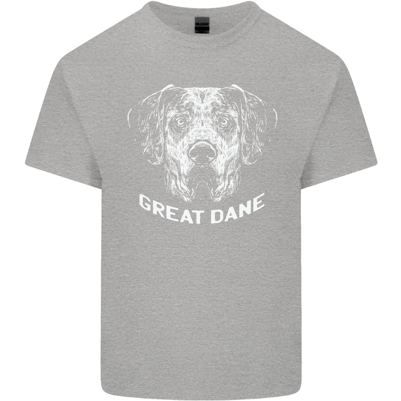 Great Dane Dog Kids T-Shirt Childrens Sports Grey