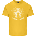 Great Dane Dog Kids T-Shirt Childrens Yellow