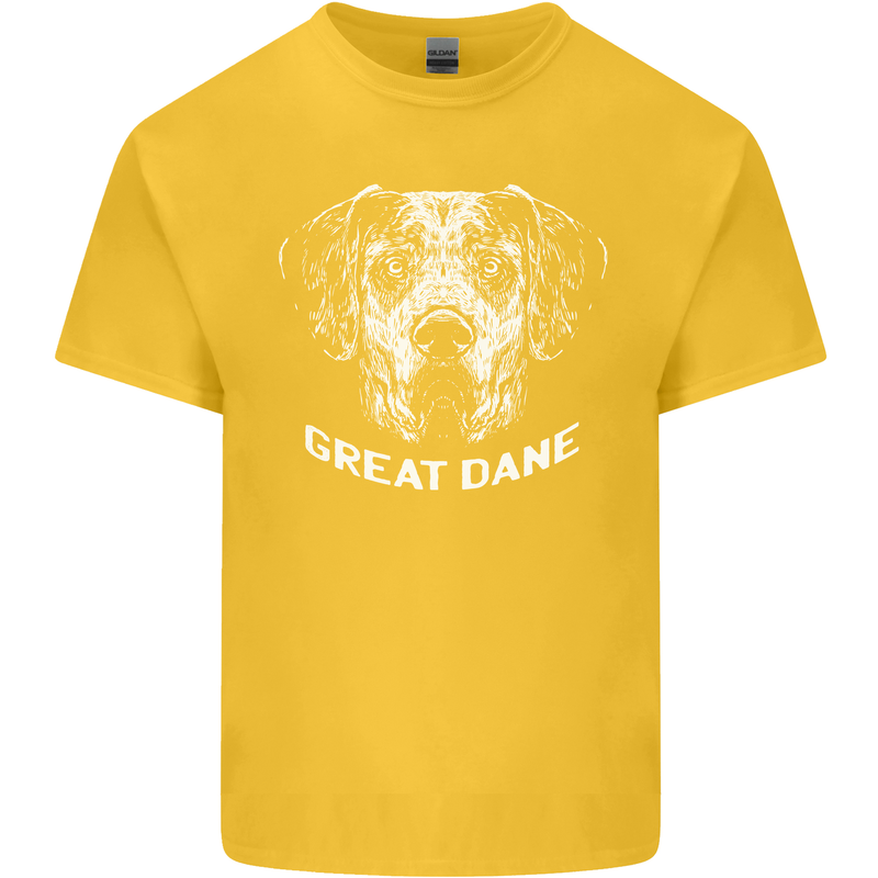 Great Dane Dog Kids T-Shirt Childrens Yellow