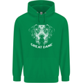 Great Dane Dog Mens 80% Cotton Hoodie Irish Green