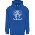 Great Dane Dog Mens 80% Cotton Hoodie Royal Blue