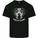 Great Dane Dog Mens Cotton T-Shirt Tee Top Black