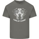 Great Dane Dog Mens Cotton T-Shirt Tee Top Charcoal