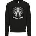 Great Dane Dog Mens Sweatshirt Jumper Black