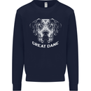 Great Dane Dog Mens Sweatshirt Jumper Navy Blue