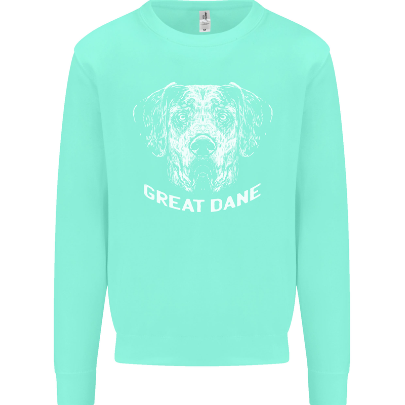 Great Dane Dog Mens Sweatshirt Jumper Peppermint