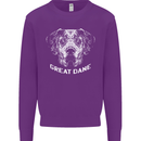 Great Dane Dog Mens Sweatshirt Jumper Purple