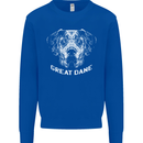 Great Dane Dog Mens Sweatshirt Jumper Royal Blue