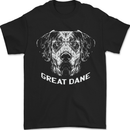 Great Dane Dog Mens T-Shirt 100% Cotton Black