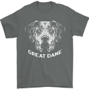 Great Dane Dog Mens T-Shirt 100% Cotton Charcoal