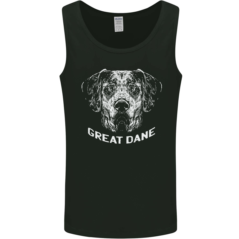 Great Dane Dog Mens Vest Tank Top Black