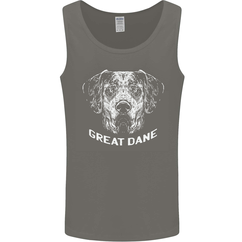 Great Dane Dog Mens Vest Tank Top Charcoal