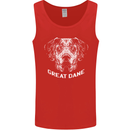 Great Dane Dog Mens Vest Tank Top Red
