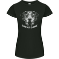 Great Dane Dog Womens Petite Cut T-Shirt Black