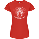 Great Dane Dog Womens Petite Cut T-Shirt Red