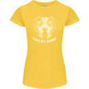 Great Dane Dog Womens Petite Cut T-Shirt Yellow