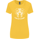 Great Dane Dog Womens Wider Cut T-Shirt Yellow