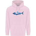 Great White Shark Scuba Diver Diving Childrens Kids Hoodie Light Pink