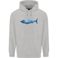 Great White Shark Scuba Diver Diving Childrens Kids Hoodie Sports Grey
