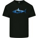 Great White Shark Scuba Diver Diving Kids T-Shirt Childrens Black