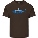 Great White Shark Scuba Diver Diving Kids T-Shirt Childrens Chocolate