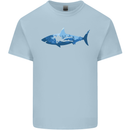 Great White Shark Scuba Diver Diving Kids T-Shirt Childrens Light Blue
