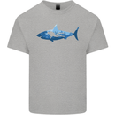 Great White Shark Scuba Diver Diving Mens Cotton T-Shirt Tee Top Sports Grey