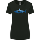 Great White Shark Scuba Diver Diving Womens Wider Cut T-Shirt Black