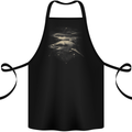 Great White Shark Scuba Diving Diver Cotton Apron 100% Organic Black