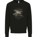Great White Shark Scuba Diving Diver Kids Sweatshirt Jumper Black