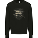Great White Shark Scuba Diving Diver Mens Sweatshirt Jumper Black